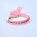 RESERVED for Abrar Abdulaxiz Vintage silk and rhinestone bracelet with a tassel
