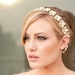 Jacqueline - Stunning Golden Rhinestone and Pearl Ribbon Headband