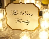 Wedding Sign Large Romantic Label Design Elegant Script Font Custom Wording Custom Colors  8 x 6.5 Size for your Wedding Reception Decor