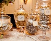 Candy Buffet Tags Prepared with your Custom Wording and in Your Wedding Reception Color Palette