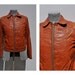 vintage leather jacket crae carlyle bomber jacket size 38.