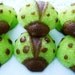 Lime Green Ladybug Cupcake Toppers Sweet Crystal Sugars