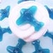 Blue Airplane Gummy Cupcake Toppers Aircraft Flight Candy Boys Birthday