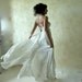 Ethereal fairy wedding gown - handmade boho silk wedding dress - OOAK
