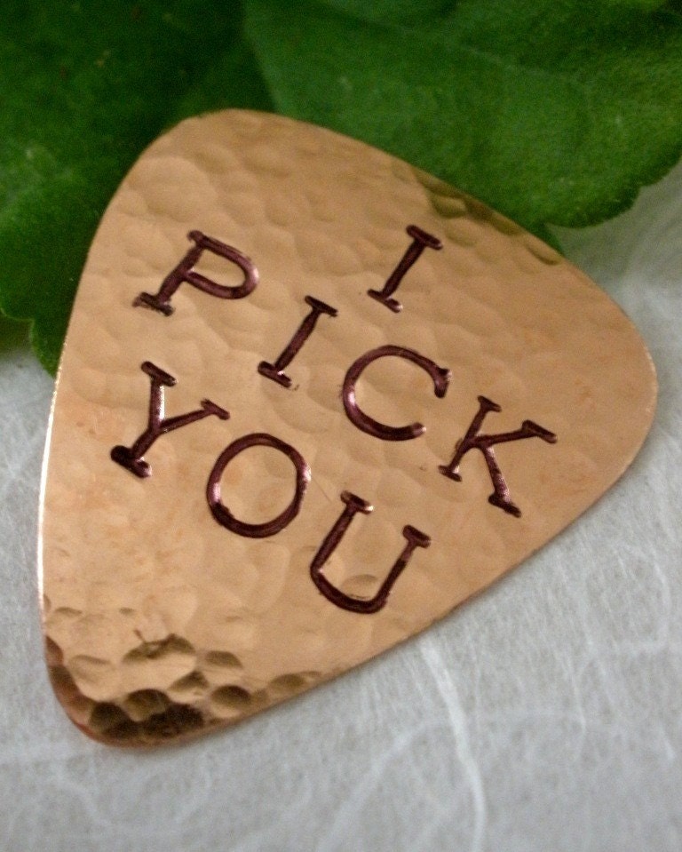 I PICK YOU PRIORITY Shipping Copper Guitar Pick
