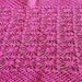 Newly Dyed Fuschia Square Portuguese Doily