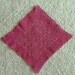 Newly Dyed Fuschia Square Portuguese Doily