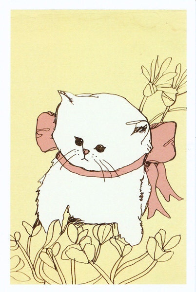 lost kitten illustration print (small)