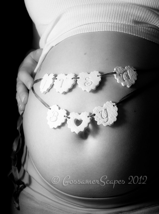 It's A Boy maternity Newborn  nursery keepsake sash photography prop with hand dyed 100% silk