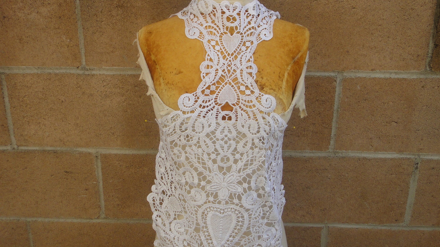 Cute venice applique white color big size