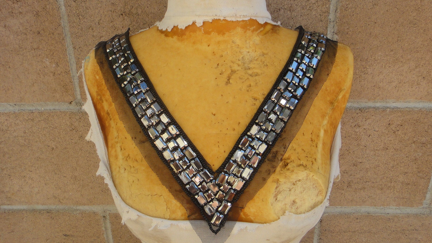 Cute embroidered and beaded applique