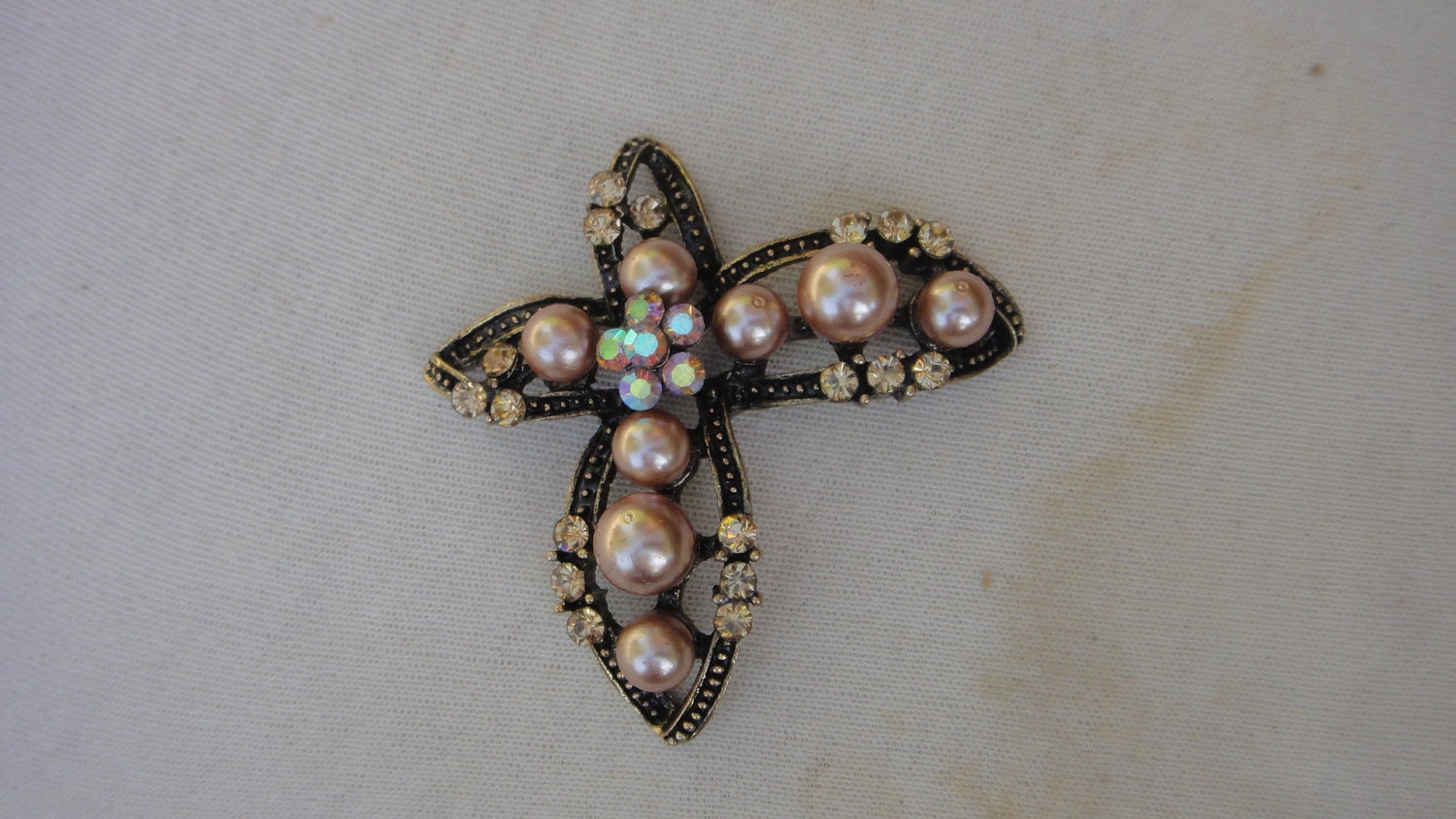Butterfly buckles with rhinestones 1 pieces listing