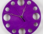 POP Clock: Purple Wall Clock