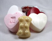 Send a Little Love Gift Set - soap, bath bomb, solid lotion, candle, hearts, wedding, bridesmaids gift, graduation, baby or wedding shower