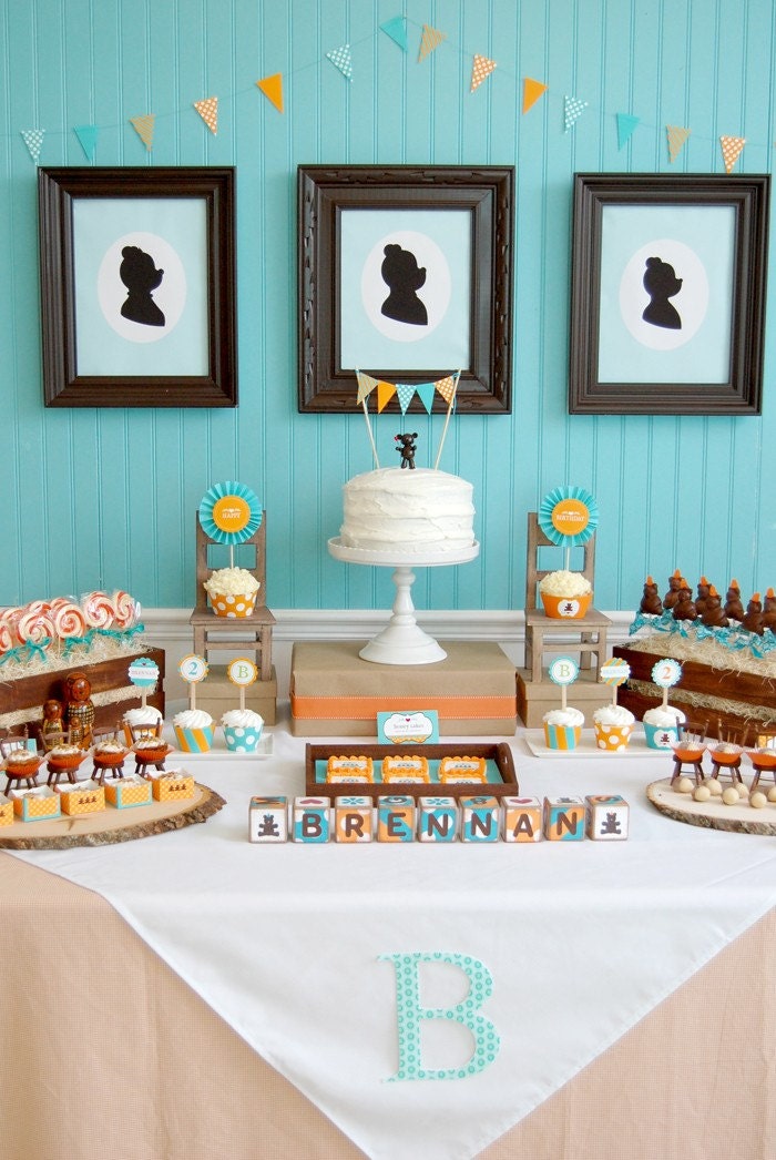Goldilocks and the Three Bears Birthday Party Pack as seen on AMY ATLAS- DIY Printable Il_570xn