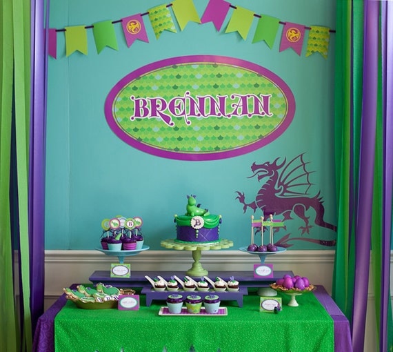 Dragon Birthday Printable Party - Puff the Magic Dragon As Seen On HOSTESS BLOG Il_570xn