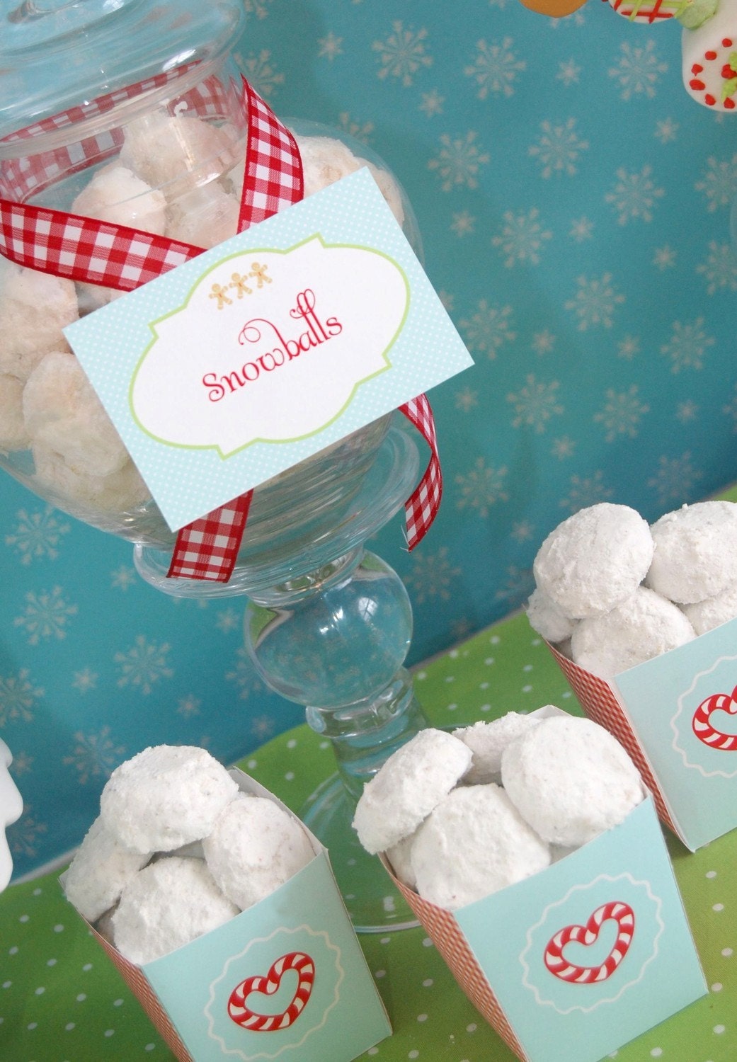 Gingerbread Christmas Cookie Printable Party Collection - DIY - SALE
