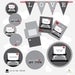 Valentine You're Just My Type Printable Party - Red and Gray - DIY