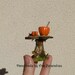 Fairy tea table with pumpkin set for dollhouse 1/12, terrarium - 6 TIMES TREASURY ITEM