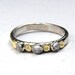 topaz ring silver ring and gold ring - Recycled silver sterling ring made to order Similar diamond stone