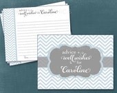 Fancy Chevron Advice & Well Wishes. Printable Cards. Any colors by Tipsy Graphics. Great for Recipe cards too Il_170x135
