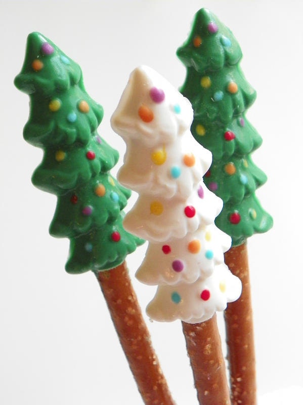 Pretzel Rods - Christmas Tree Pretzel Sticks