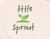 spring little sprout baby/toddler shirt or bodysuit  plant in sizes NB to youth