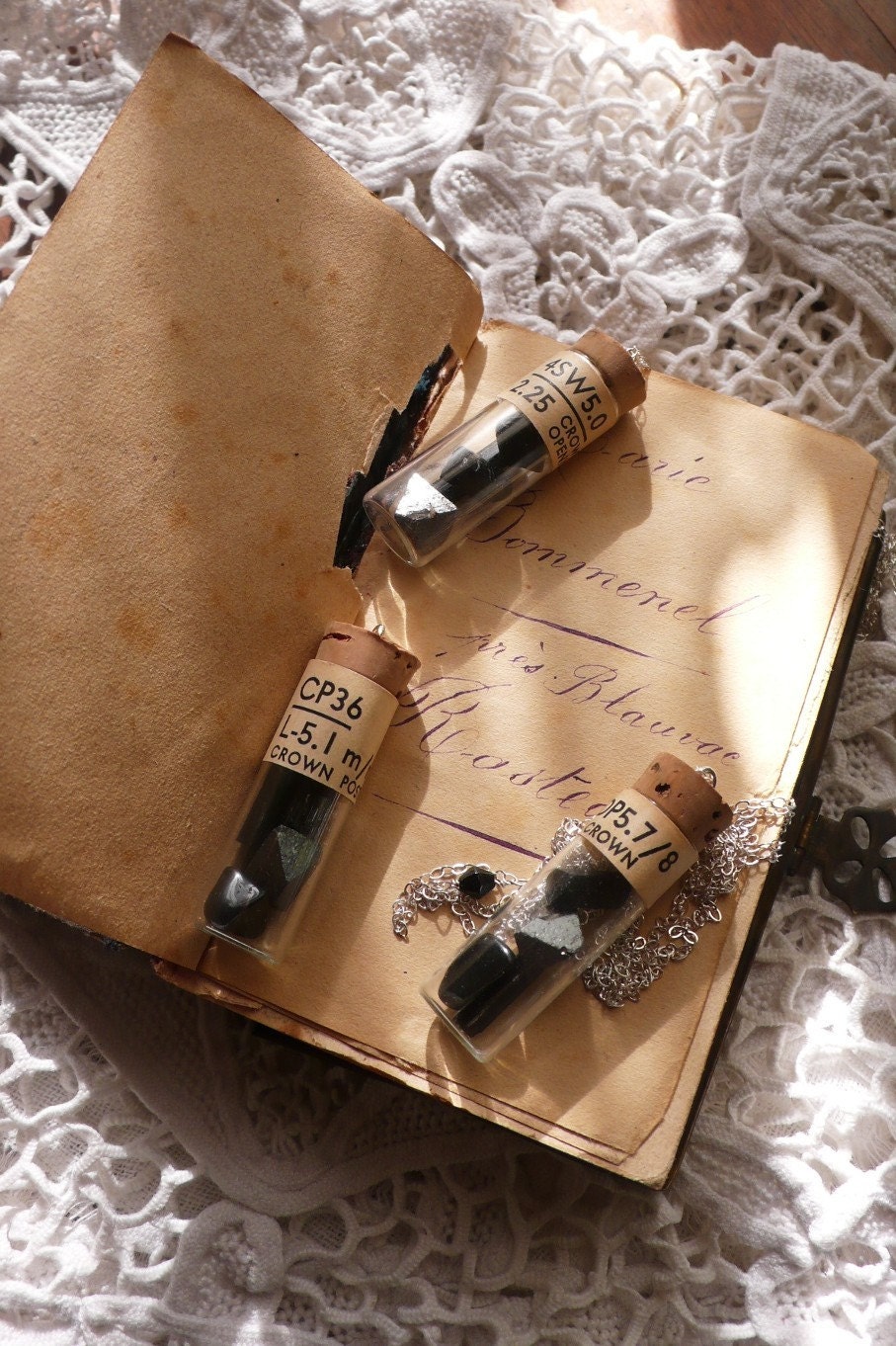 Apsaalooke Talisman necklace (antique vial with black tourmaline)