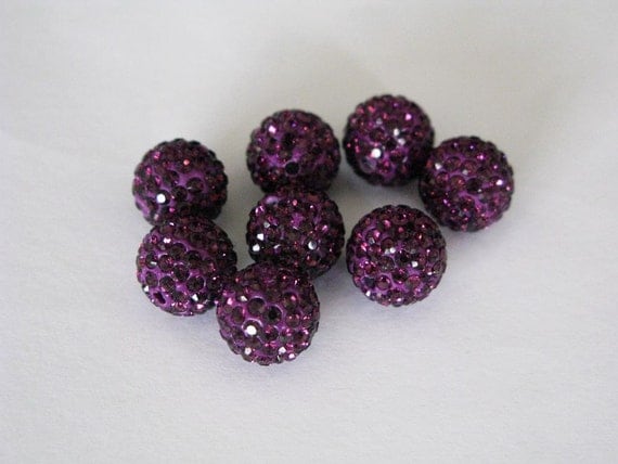 2mm hole 10mm round Czech rhinestones