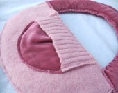 Pink Purse Shabby Chic wool and velvet, imported chinz lining with wallet Il_170x135