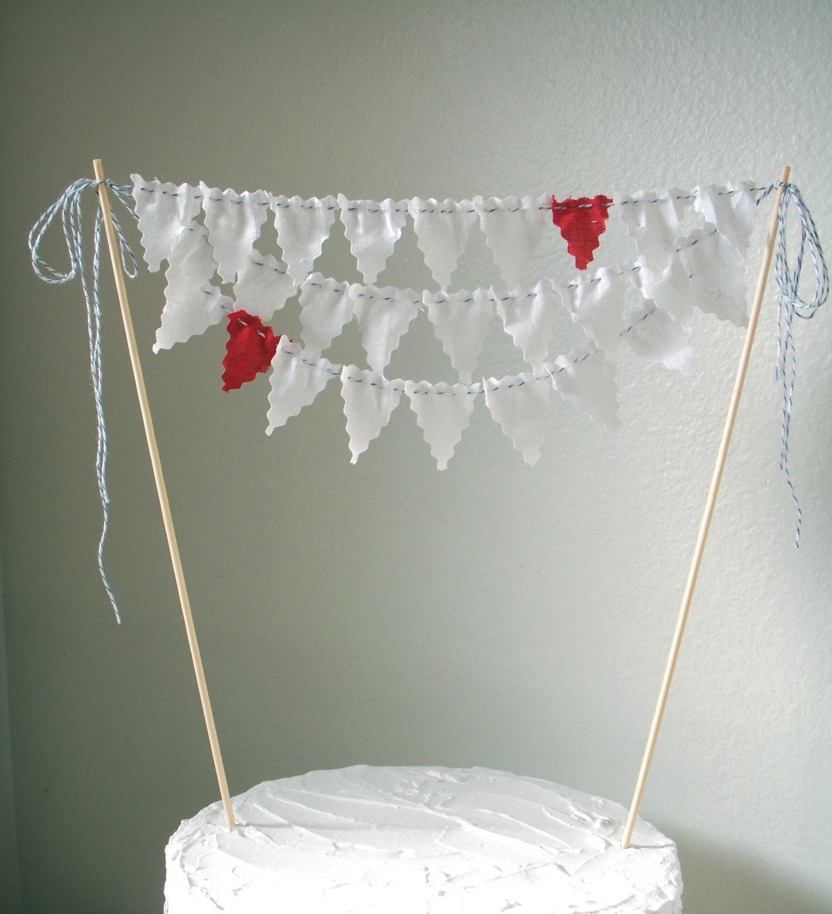 Cake Bunting Lovers, Wedding, Anniversary, Party. Choose your own colors Il_570xn