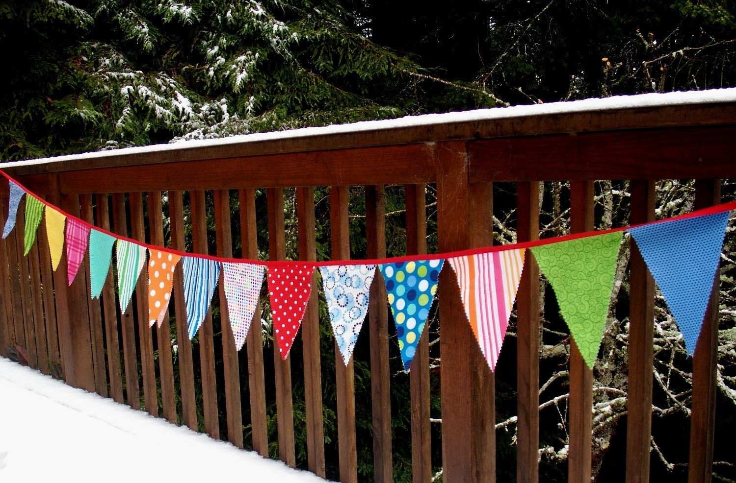 Circus Bunting Fabric Party Flags size X-Large