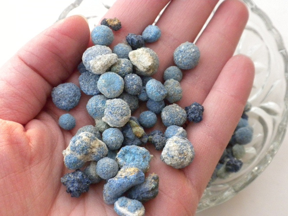 Azurite "Blueberries" Balls