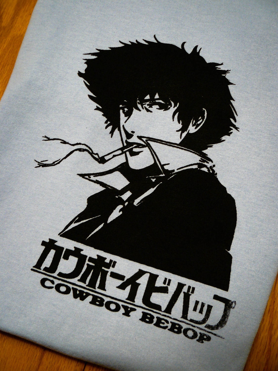 Cowboy Bebop Spike Spiegel Inspired Screenprinted T-Shirt