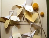 Origami Butterflies in Shades of Yellow