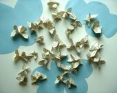 Wedding Confetti 500 Mini Origami Butterflies in Pretty Text