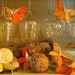 Origami Butterflies in Shades of Orange
