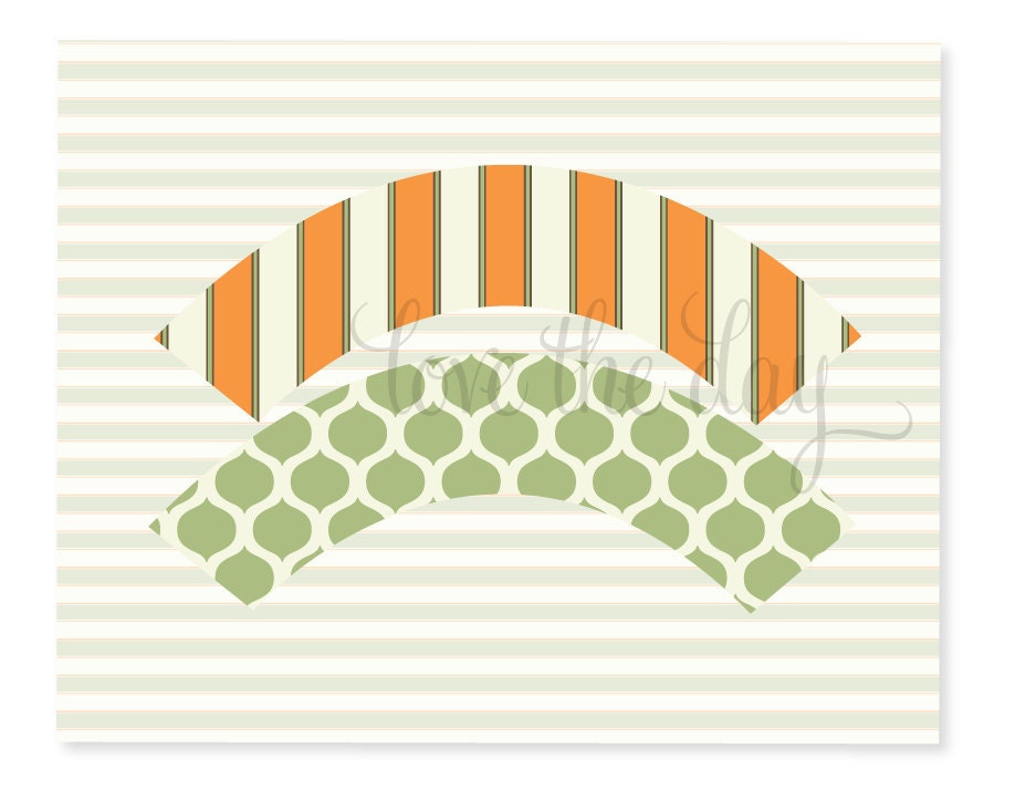 PRINTABLE CUPCAKE WRAPPER - Our LIttle Pumpkin Birthday Party Collection by Love The Day