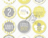Vintage Bee Party PRINTABLE Party Circles by Love The Day