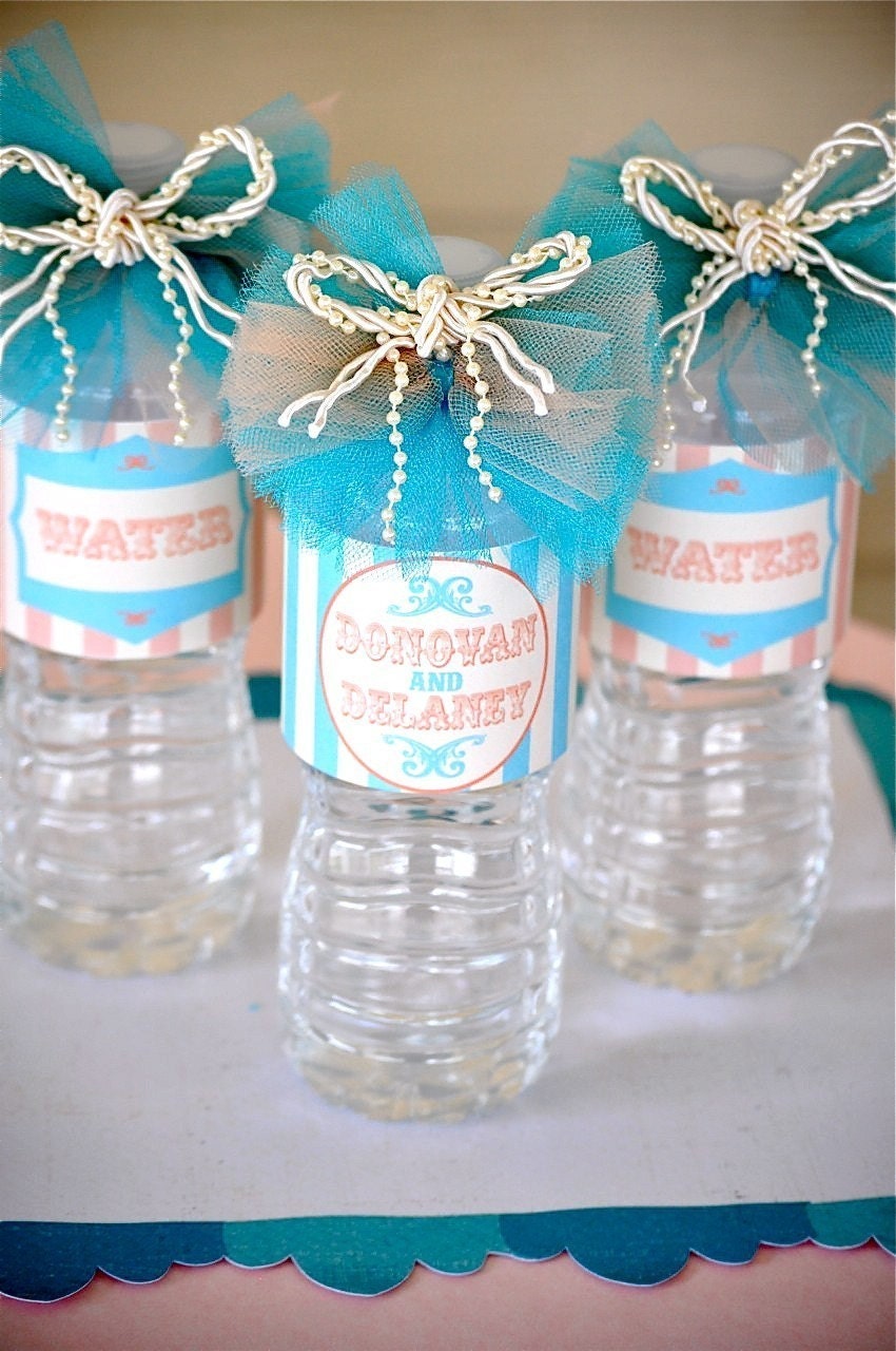 Vintage Circus Water Bottle Label (PRINTABLE) Il_570xn