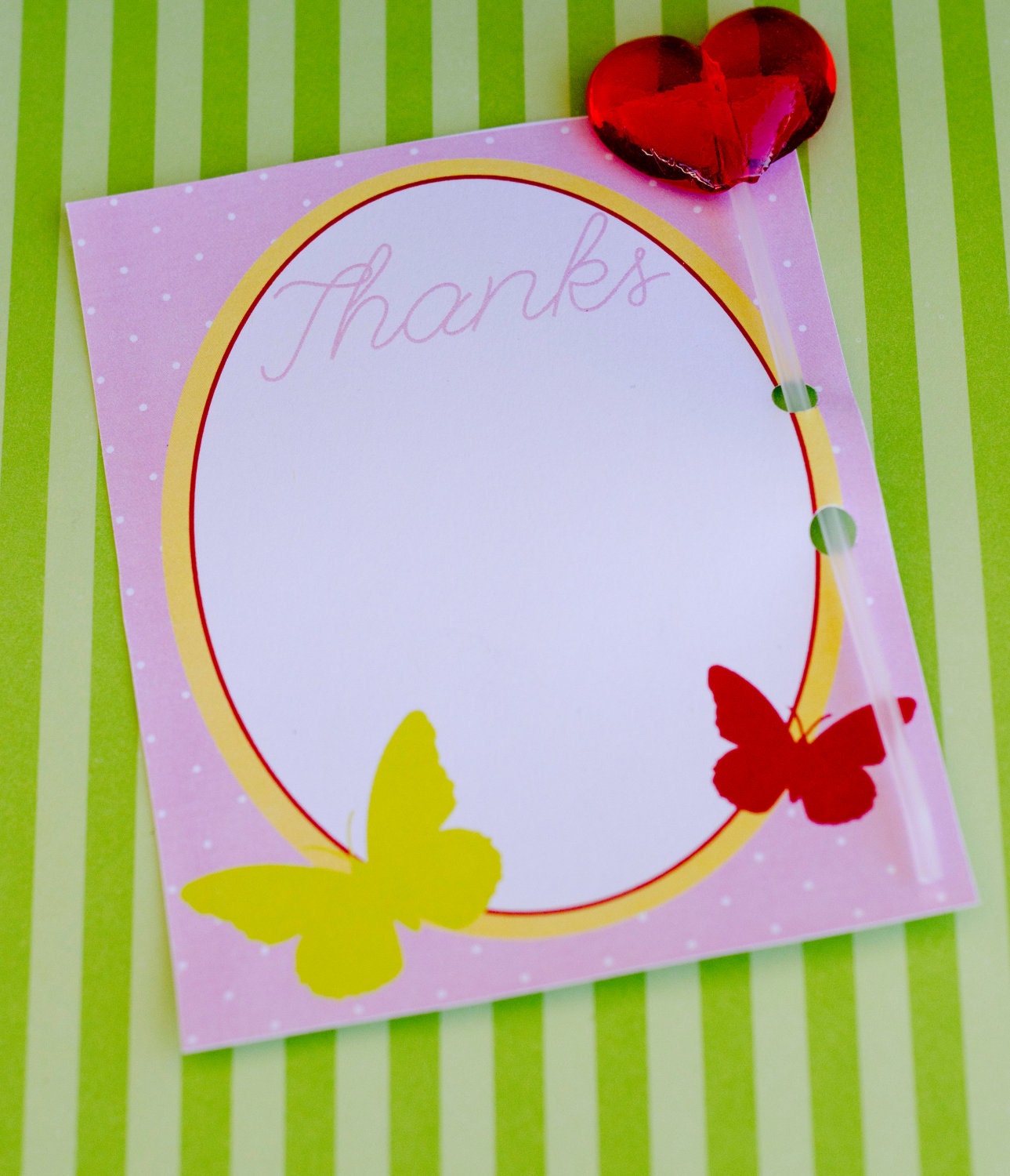 PRINTABLE THANK YOU - Butterfly Tea Party Birthday by Love The Day Il_570xn