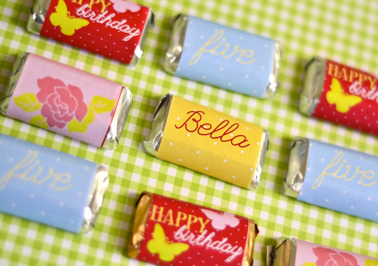 Butterfly Tea Party PRINTABLE Mini Candy Bar Wrappers by Love The Day Il_570xn