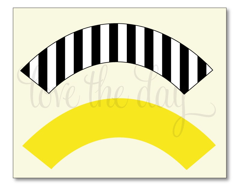 Honey Bee Party Birthday PRINTABLE Cupcake Wrapper from Love The Day Il_570xn