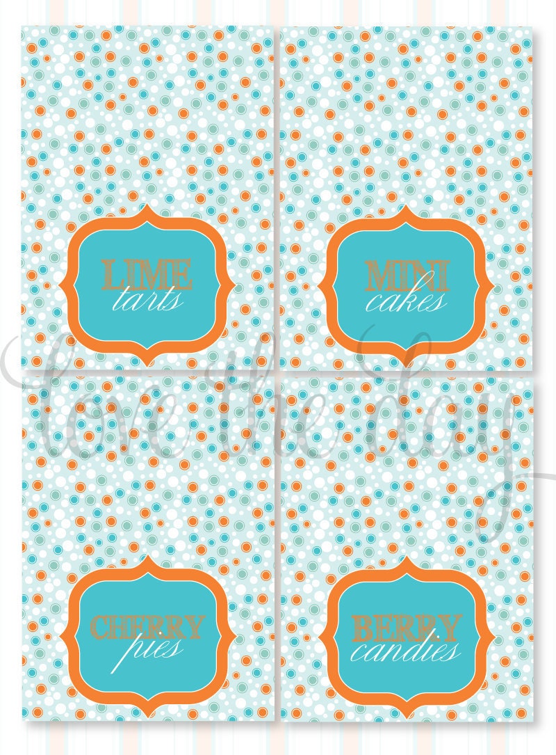 Sip & See Baby Shower PRINTABLE DIY Food Labels by Love The Day Il_570xn