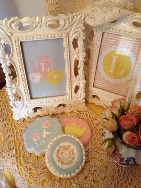 Frilly Tea Party Birthday PRINTABLE 5X7 Signs by Love The Day Il_570xn