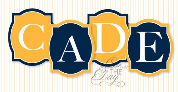 Nautical Baby Shower PRINTABLE Party Name Banner by Love The Day Il_570xn