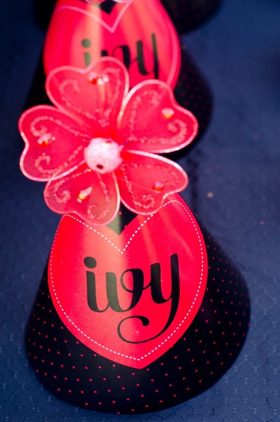 Ladybug Party PRINTABLE Birthday Hat by Love The Day Il_570xn