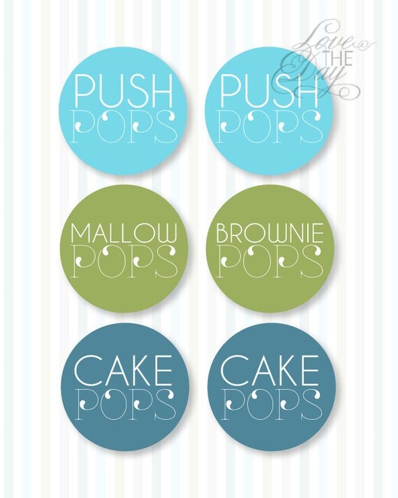 Ready To Pop Baby Shower PRINTABLE Food Label by Love The Day Il_570xn