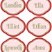 Strawberry Party PRINTABLE Name Tags by Love The Day