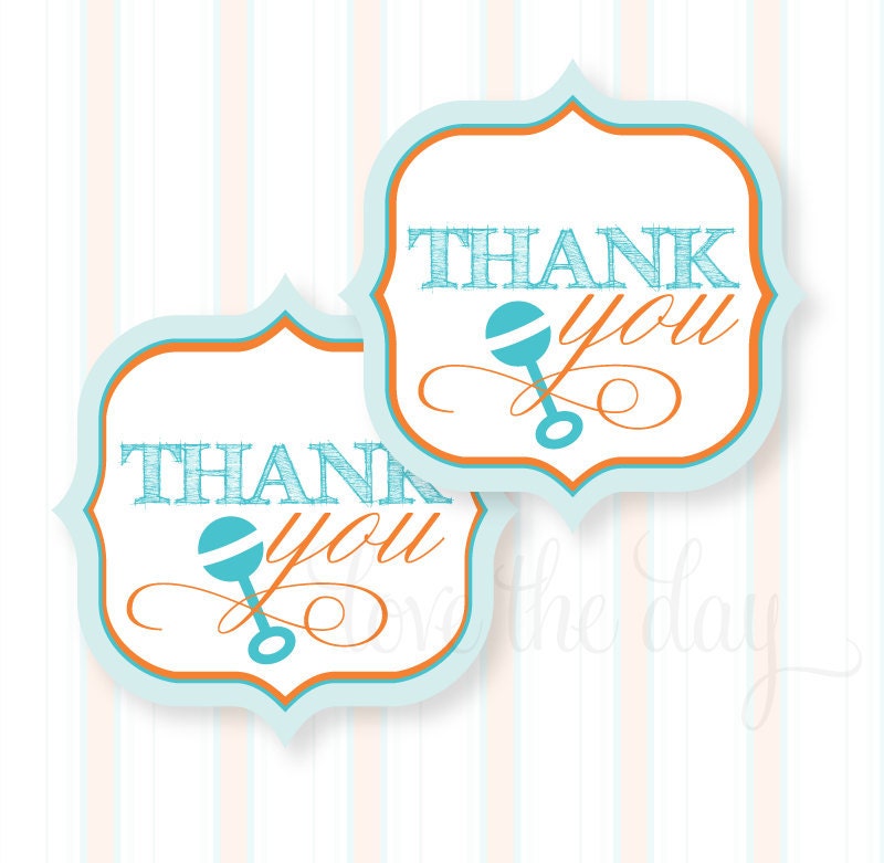 Sip & See Baby Shower PRINTABLE DIY Favor Tags by Love The Day